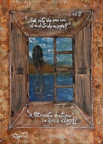 PER NON DIMENTICARE SARA (opera ispirata all'omicidio di Sara Campanella) by Daniela Cipitì, Painting for Sale on Singulart