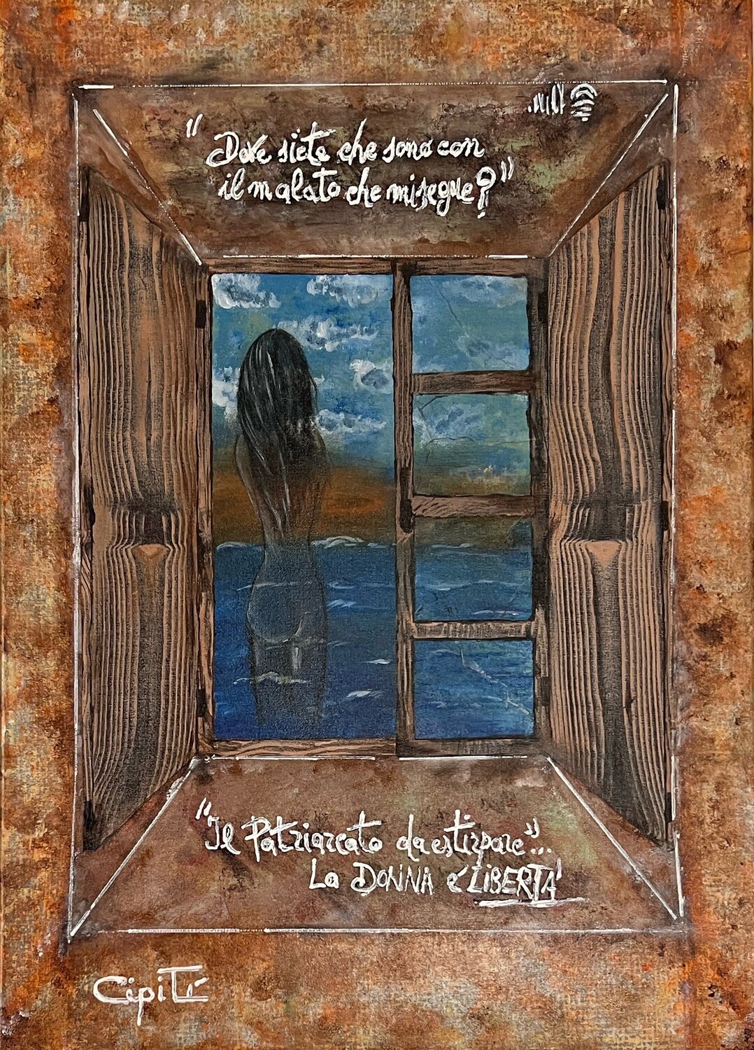 PER NON DIMENTICARE SARA (opera ispirata all'omicidio di Sara Campanella) Daniela Cipitì Originalgemälde zu verkaufen