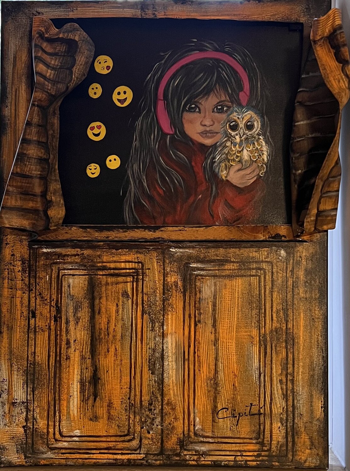 EFFETTI COLLATERALI Daniela Cipitì Origineel schilderij te koop