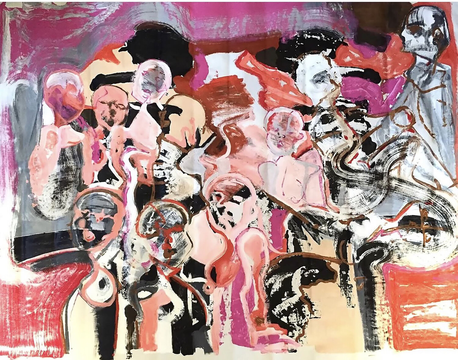 Fiesta Camille Oudinot Pintura original en venta