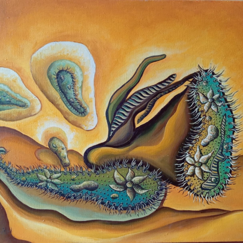 The World of Paramecium by Kristina Maslieva-Babayan, 絵画 for Sale on Singulart