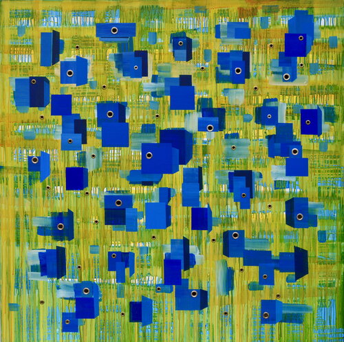 Lluvia de la Geometría I by Carmen Anzano, 絵画 for Sale on Singulart