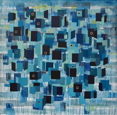 Lluvia de la Geometría II by Carmen Anzano, 絵画 for Sale on Singulart