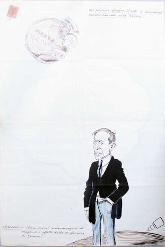 Portrait of Guglielmo Marconi di Carlo Bolognesi, Opera su carta in vendita su Singulart