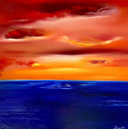 VIEW FROM THE SHORE di Elisabetta Pienti, Pittura in vendita su Singulart