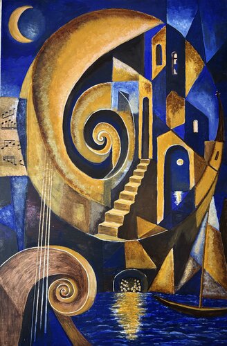 The Spiral of Time de Andreas Gerlach, Pintura a la venta en Singulart