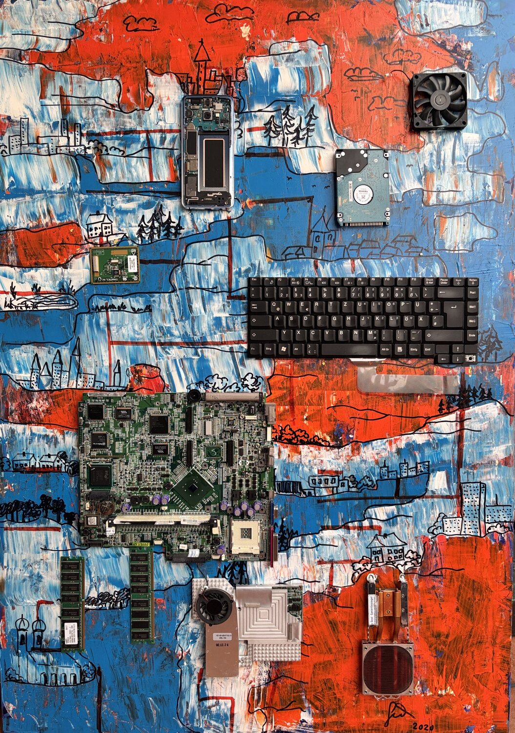 Where Machines Remember the Landscape Andreas Gerlach Pintura original en venta