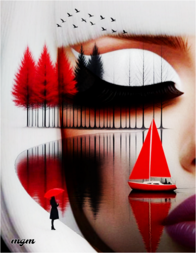 Rojo pasion van MONICA MALDONADO, Digitaal te koop op Singulart