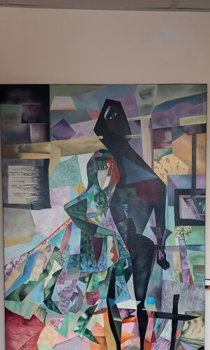 The hug by Radu Priscu, Painting for Sale on Singulart