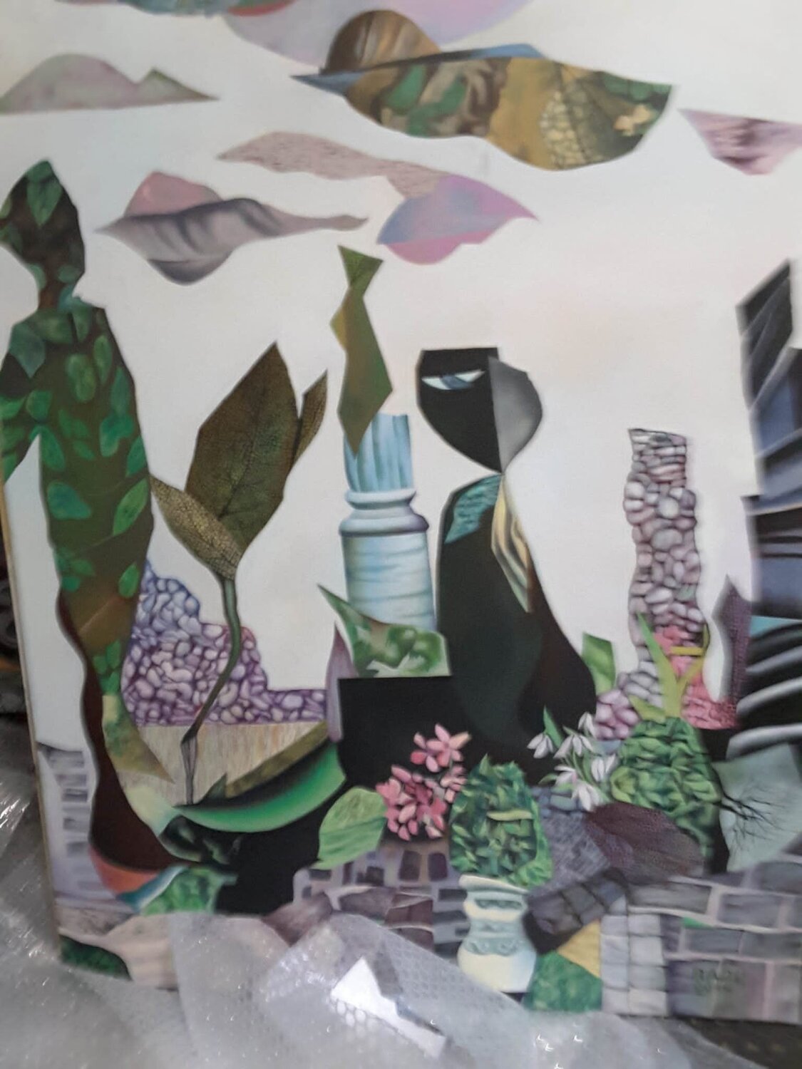 The garden Radu Priscu Original painting for sale