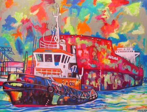 "Aruba" by Max Kuba, Painting for Sale on Singulart