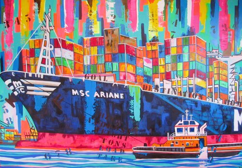 "MSC Ariane" par Max Kuba, Peinture en vente sur Singulart