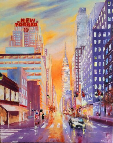 New Yorker by Mónica Barbará, Painting for Sale on Singulart