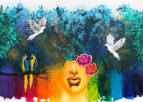 Jungle Peace von Claire Franceschi, Malerei kaufen auf Singulart