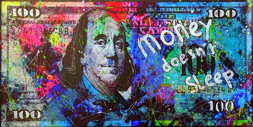 Money doesn't sleep par Conrad Bloemers, Peinture en vente sur Singulart