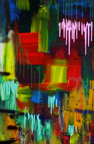 Glitter and glamour (framerd painting) von Conrad Bloemers, Malerei kaufen auf Singulart