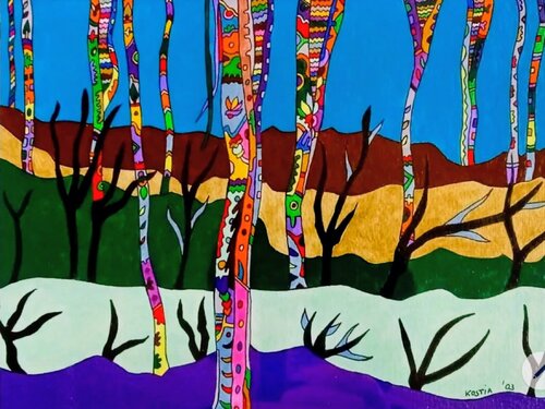 Rinasce il bosco von Costantino Piazza, Malerei kaufen auf Singulart