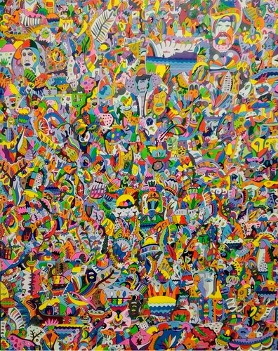 Composizione in sinergia biologica estetica (texture) de Costantino Piazza, Pintura a la venta en Singulart