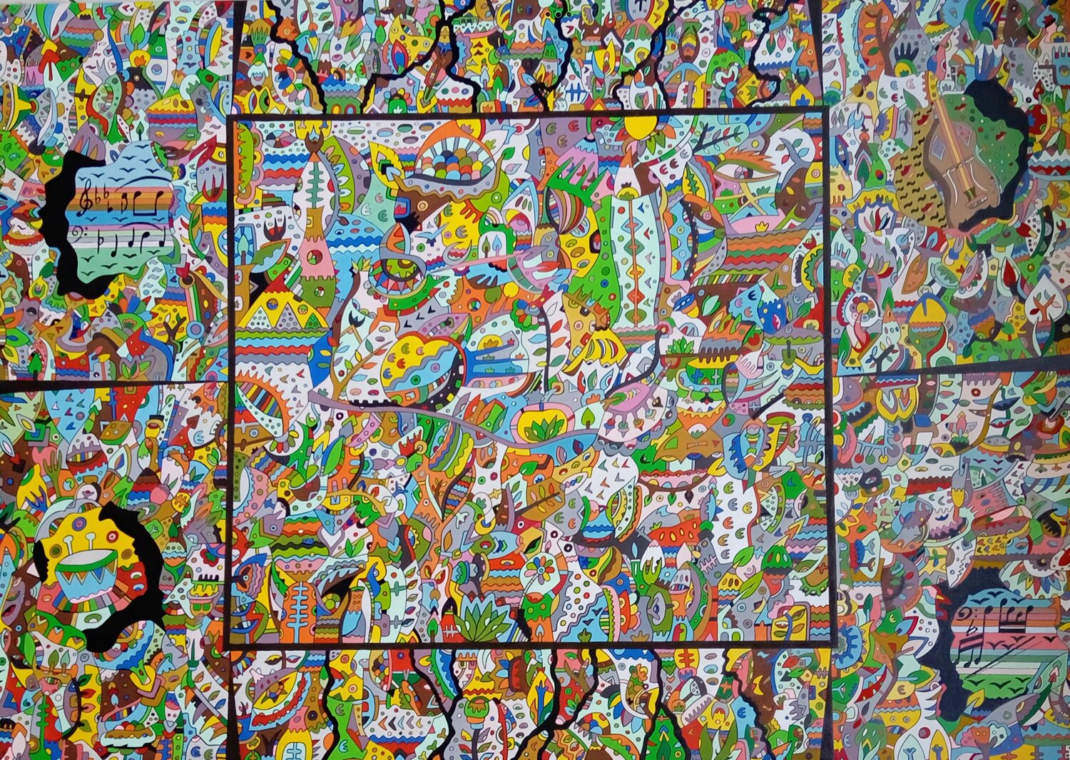 Sorvolando la musica Costantino Piazza Original painting for sale