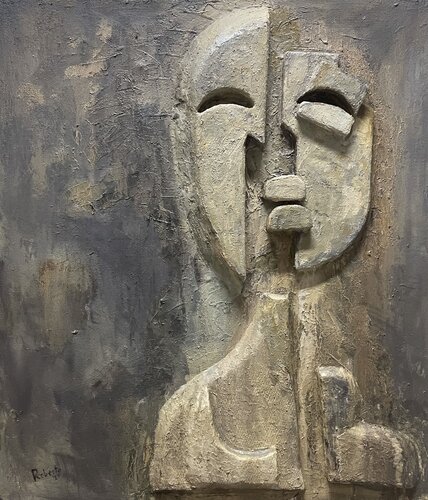The Kiss by Robertas Kasperovicius, Painting for Sale on Singulart