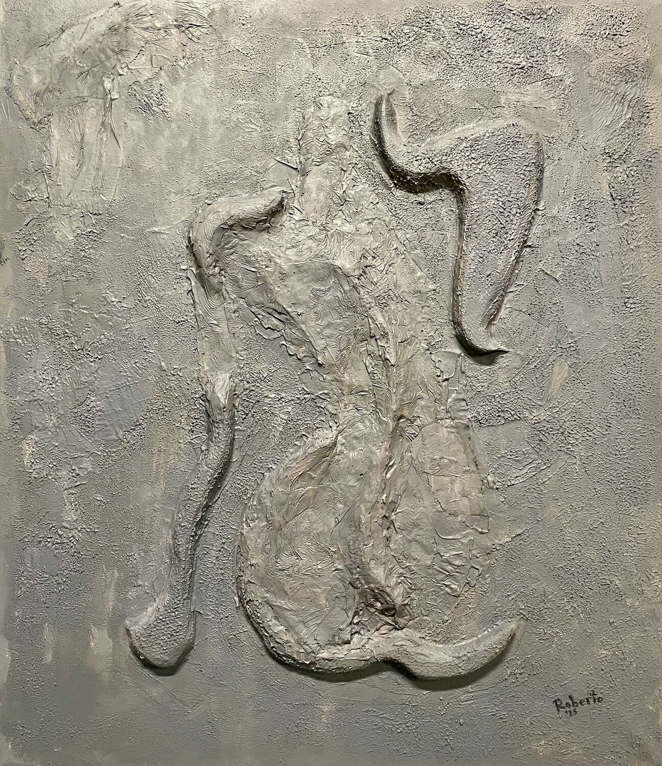 Grey Anatomy II Robertas Kasperovicius Original painting for sale