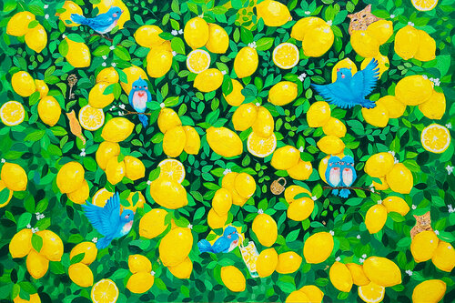 Manifestation: The lemon garden von Eury (Yeahgean) Kim, Malerei kaufen auf Singulart