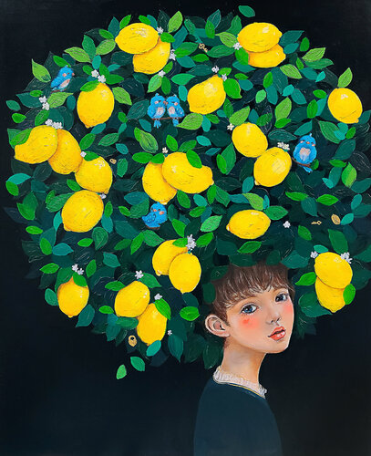 Manifestation: Lemon Boy von Eury (Yeahgean) Kim, Malerei kaufen auf Singulart