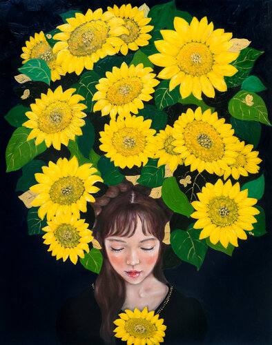 Manifestation: Sunflowers von Eury (Yeahgean) Kim, Malerei kaufen auf Singulart