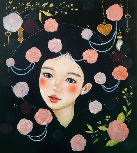 Camellia Wonderland von Eury (Yeahgean) Kim, Malerei kaufen auf Singulart