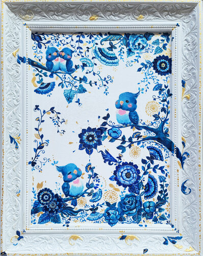 Dreaming of bluebirds by Eury (Yeahgean) Kim, Painting for Sale on Singulart