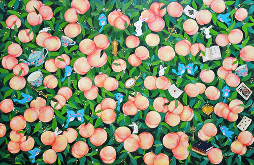 Manifestation: The Peach Garden van Eury (Yeahgean) Kim, Schilderij te koop op Singulart