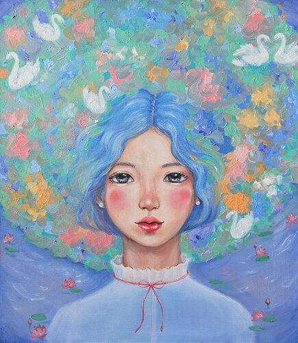 Remedy for Peaceful Mind Swan Lake von Eury (Yeahgean) Kim, Malerei kaufen auf Singulart