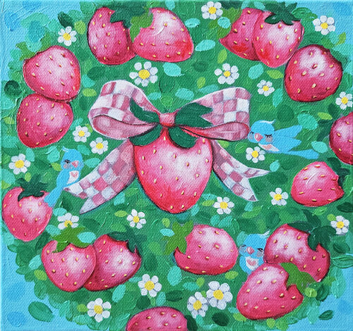 Strawberry Field von Eury (Yeahgean) Kim, Malerei kaufen auf Singulart
