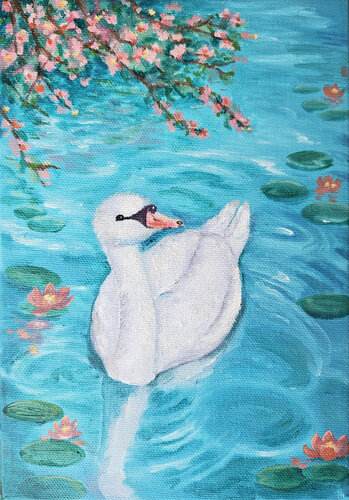 Swan Lake von Eury (Yeahgean) Kim, Malerei kaufen auf Singulart