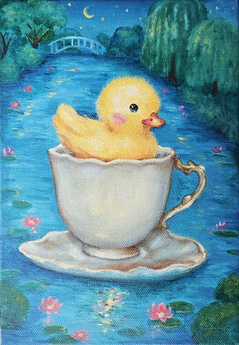 Sweet Duckling di Eury (Yeahgean) Kim, Pittura in vendita su Singulart