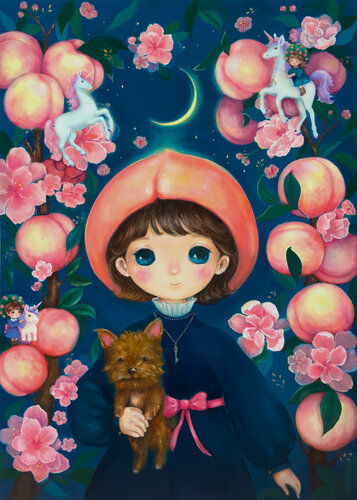 Peach Girl di Eury (Yeahgean) Kim, Pittura in vendita su Singulart