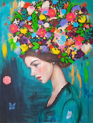 The weight of love di Eury (Yeahgean) Kim, Pittura in vendita su Singulart