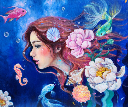 Lover: under the sea di Eury (Yeahgean) Kim, Pittura in vendita su Singulart