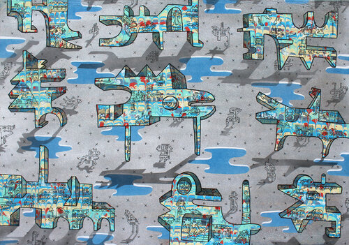 Créatures marécageuses von Camille Adra, Malerei kaufen auf Singulart