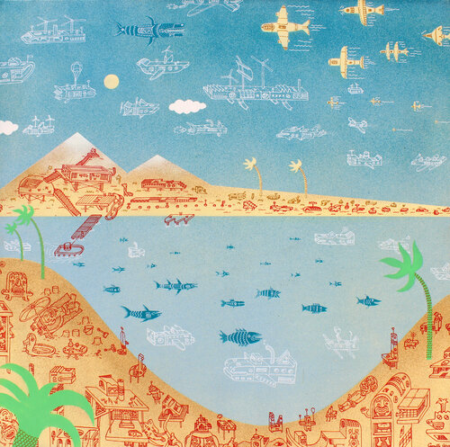 Lac à L.A. van Camille Adra, Schilderij te koop op Singulart