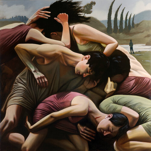 The socialites by Krister Flodin, Painting for Sale on Singulart