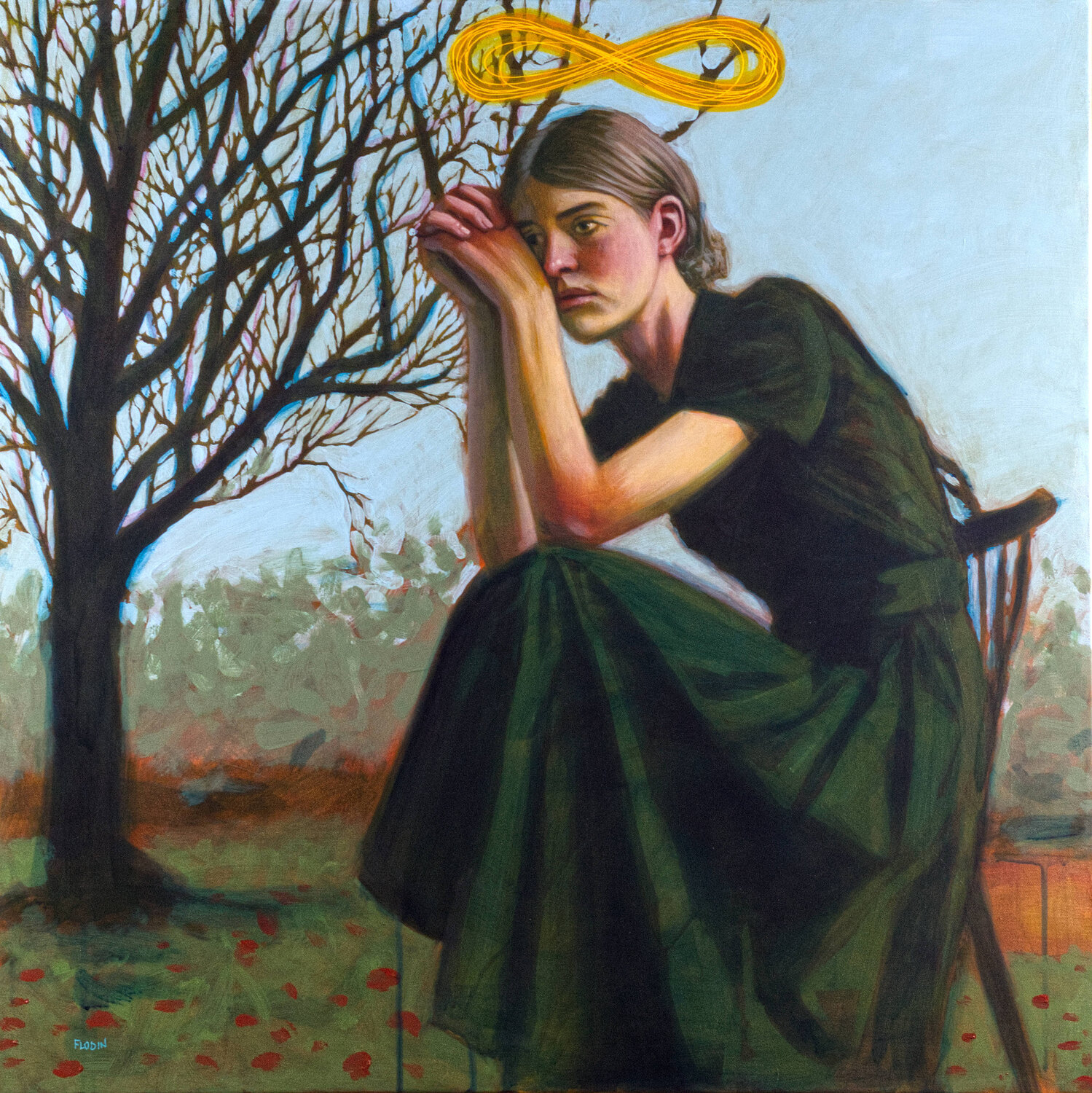 La pensadora Krister Flodin Original painting for sale