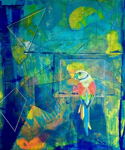 Pfau by Daniela Eisenführ, 絵画 for Sale on Singulart