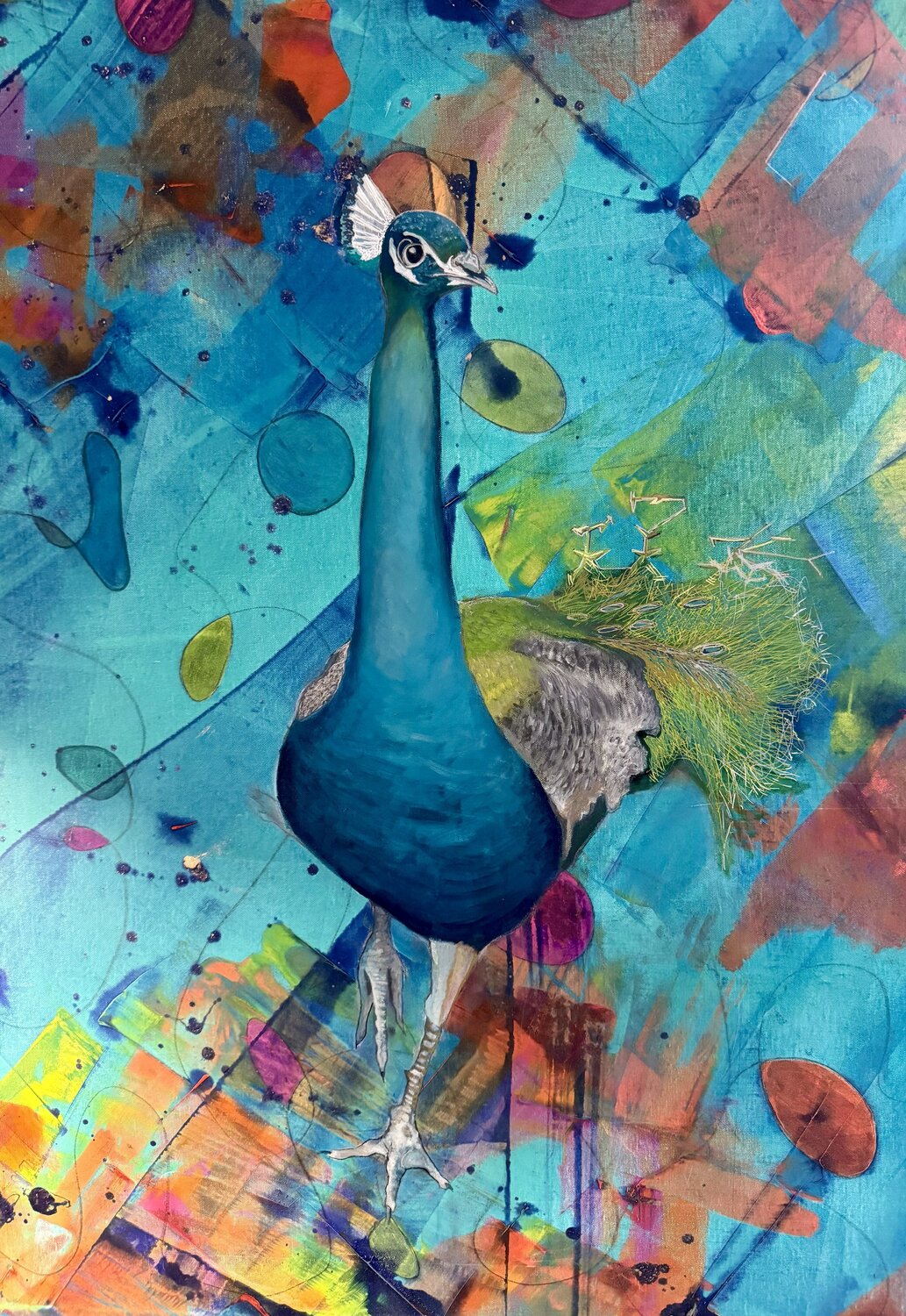 Pfau Daniela Eisenführ Pintura original en venta