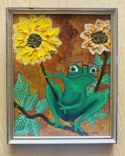 Nerd Frog von Matt Widaski, Malerei kaufen auf Singulart