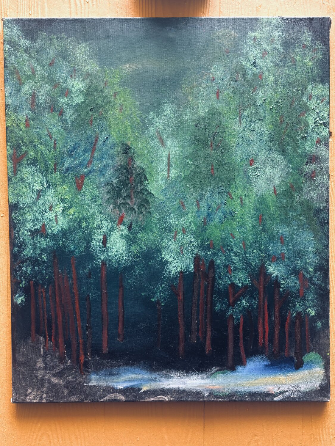Dark Forest Theory Matt Widaski Peinture originale à vendre