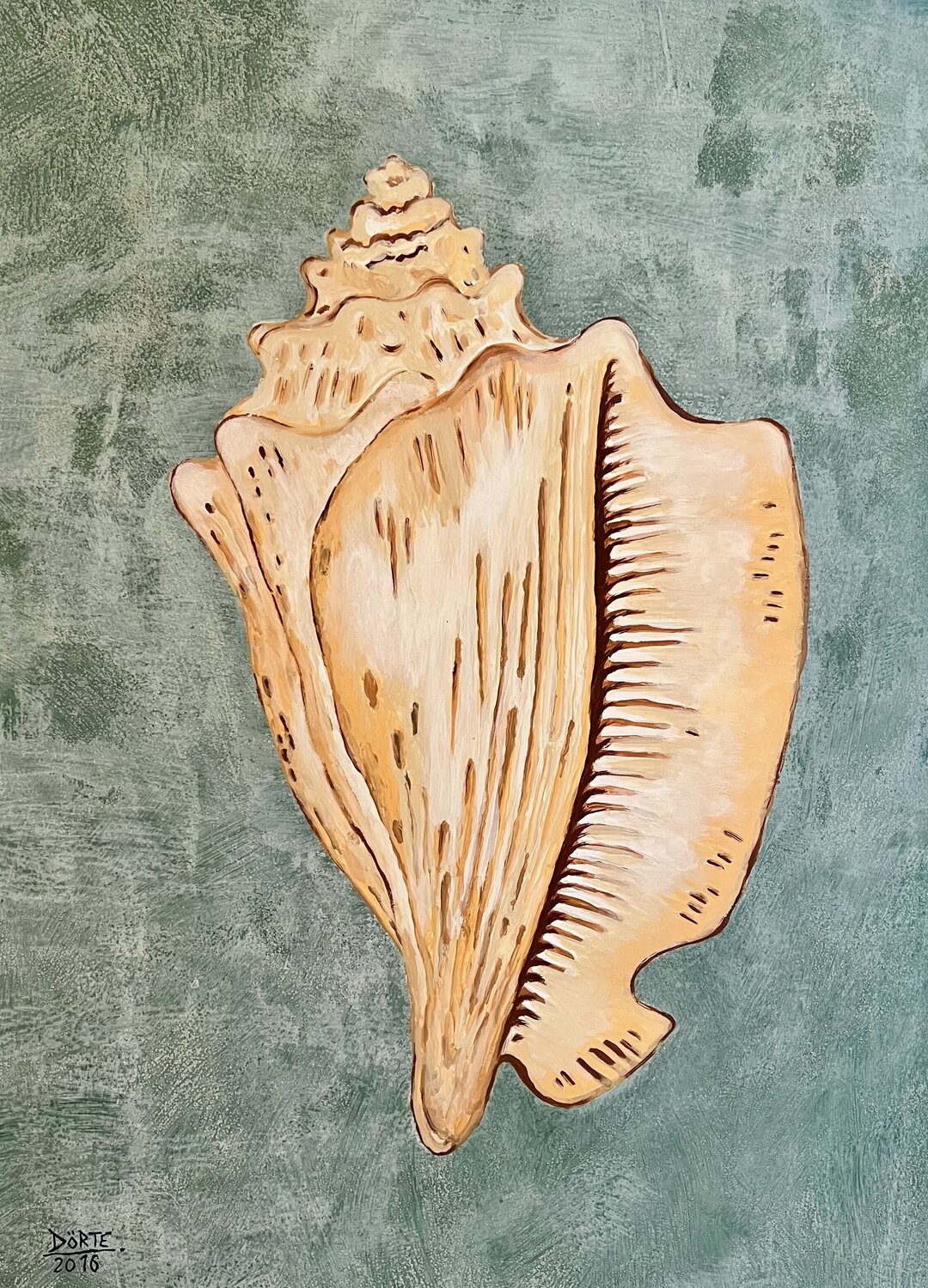 Seahorse Dörte Schmidt Originalgemälde zu verkaufen