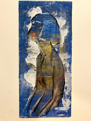 In Blue par Maria Ciccone, Peinture en vente sur Singulart