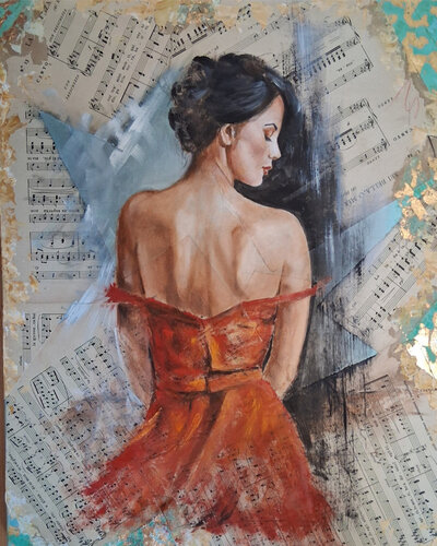 "poesia delle note" by Rosalba Busani, 絵画 for Sale on Singulart