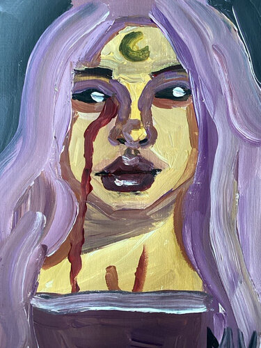 Witch par Mariia Voinova, Peinture en vente sur Singulart
